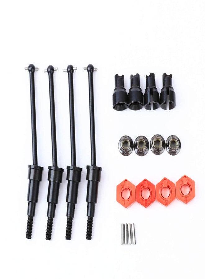 RCAWD Typhon Granite GROM 40CrMo Driveshafts & 7 mm Wheel Hex Set & Diff Outdrive Axles & M4 Wheel Nuts for ARRMA 1/18 1/14 RTR, 60% Upgrade #ARA311198 - Image 1